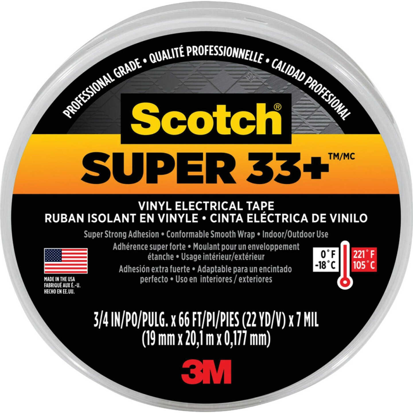 Scotch Super 33+ 3/4 In. x 66 Ft. Vinyl Electrical Tape Image 1