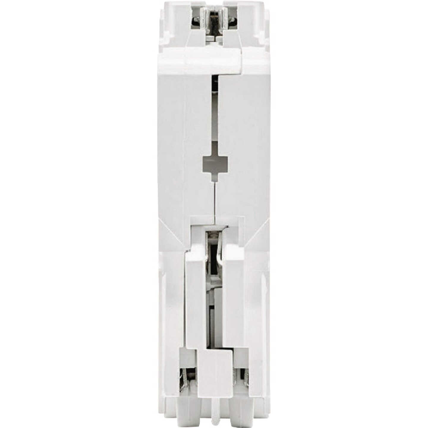 Leviton 15A 1-Pole Hydraulic Magnetic Trip Plug-On AFCI/GFCI White Branch Circuit Breaker Image 2