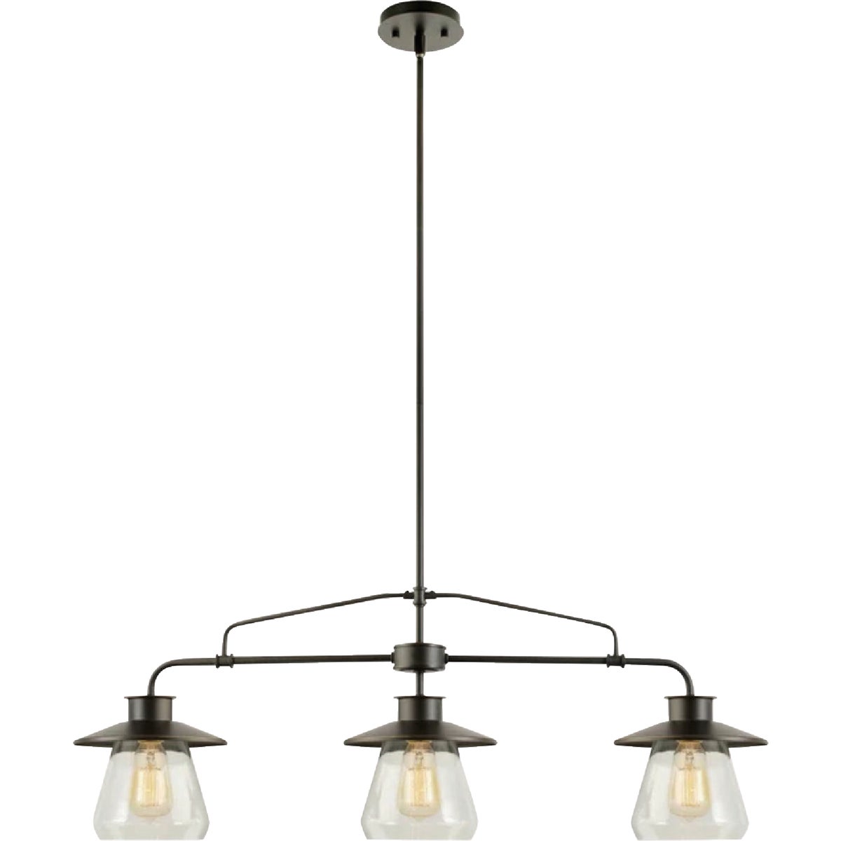 Globe Electric 3-Light Bronze Pendant Light Fixture
