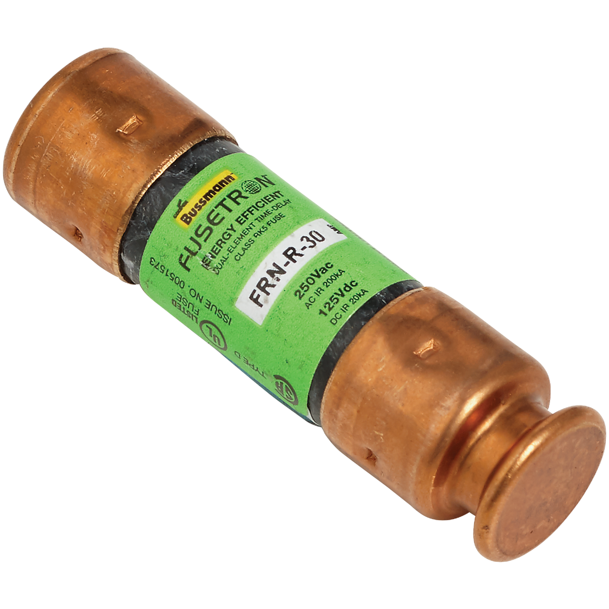Bussmann 30A FRN-R Cartridge Heavy-Duty Time Delay Cartridge Fuse (2-Pack) Image 3