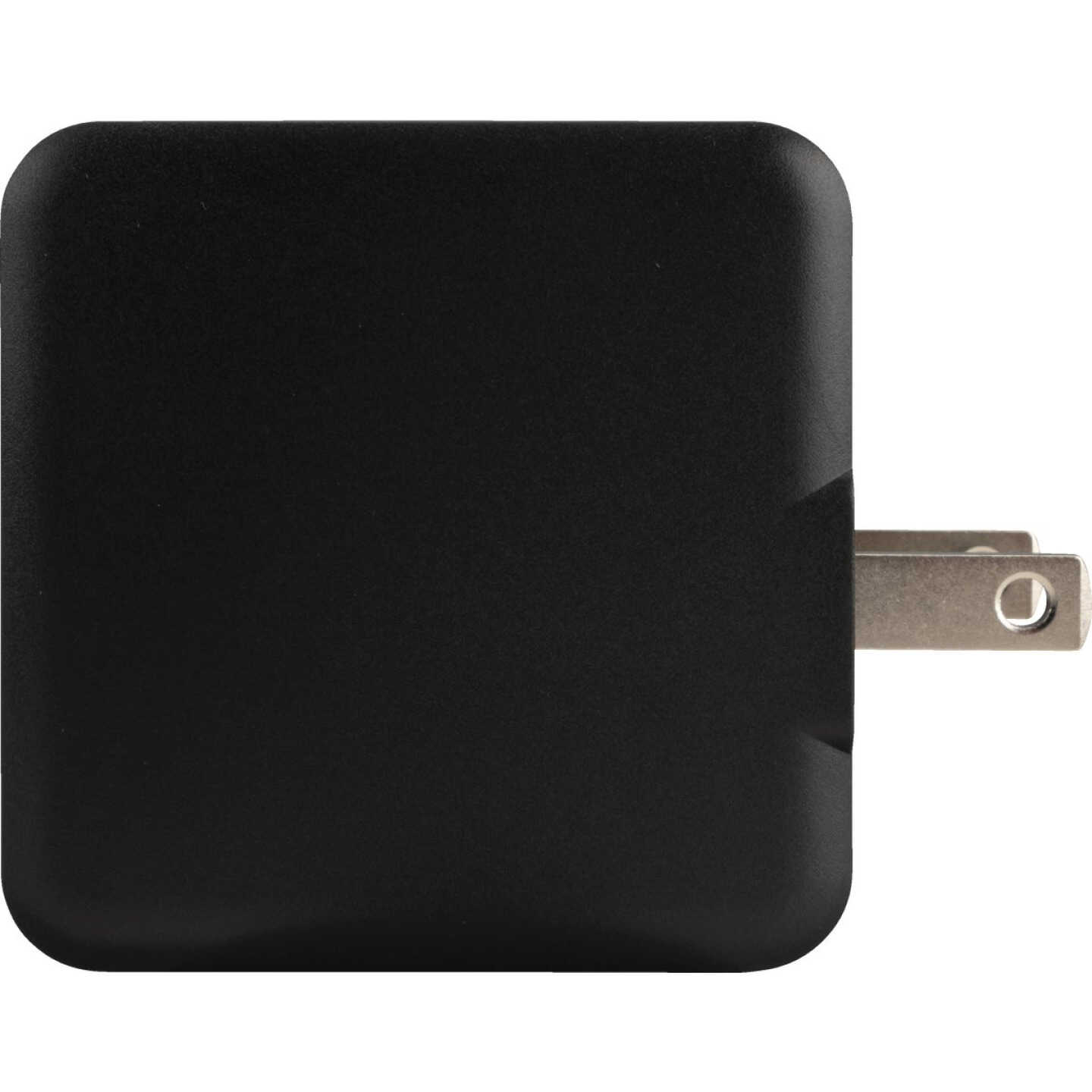 Blue Jet AC Outlet Black Fast Charge 45W Wall USB-C Charger with Power Delivery (PD) & QC Image 4