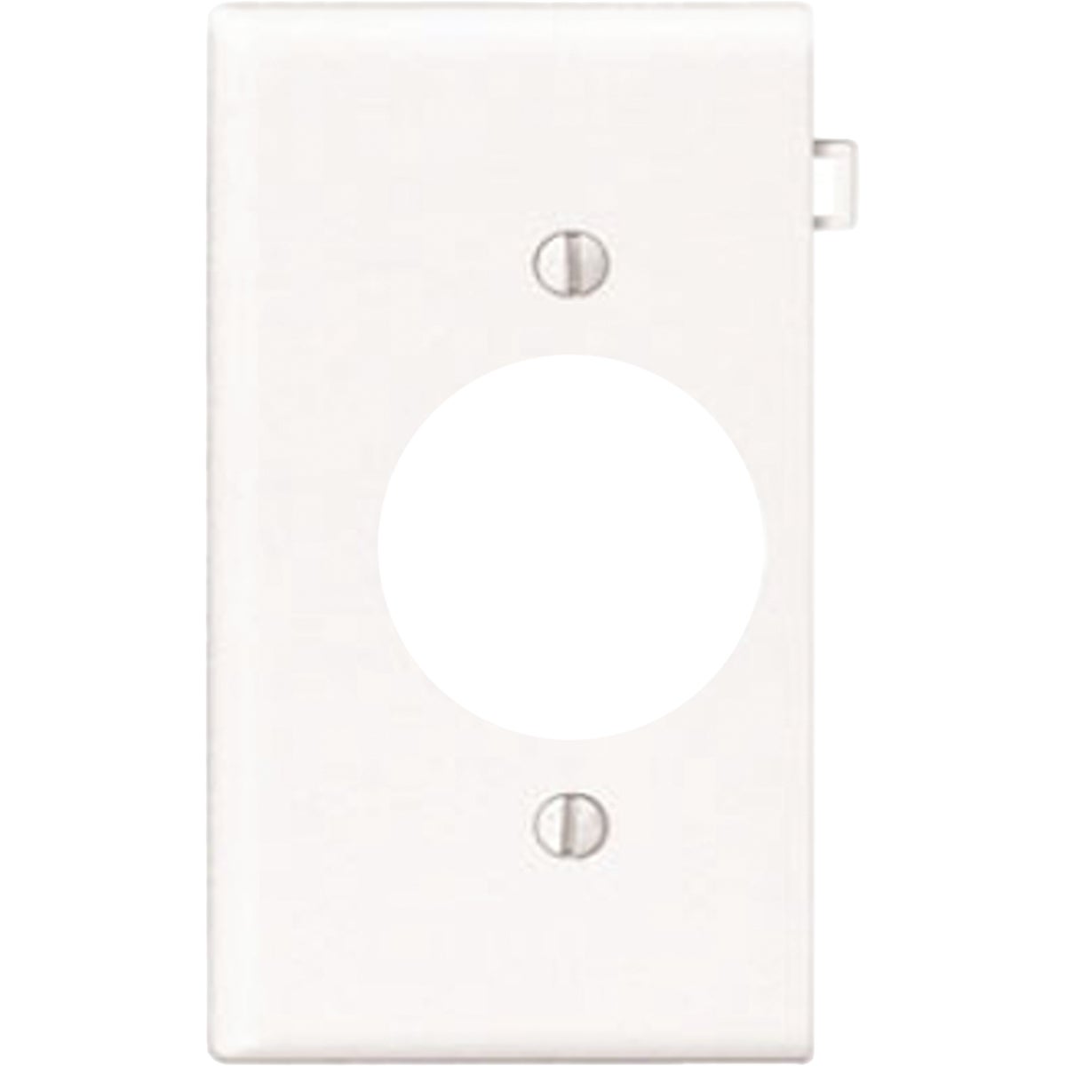 Leviton 1-Gang Single End Sectional Plastic Outlet Wall Plate, White