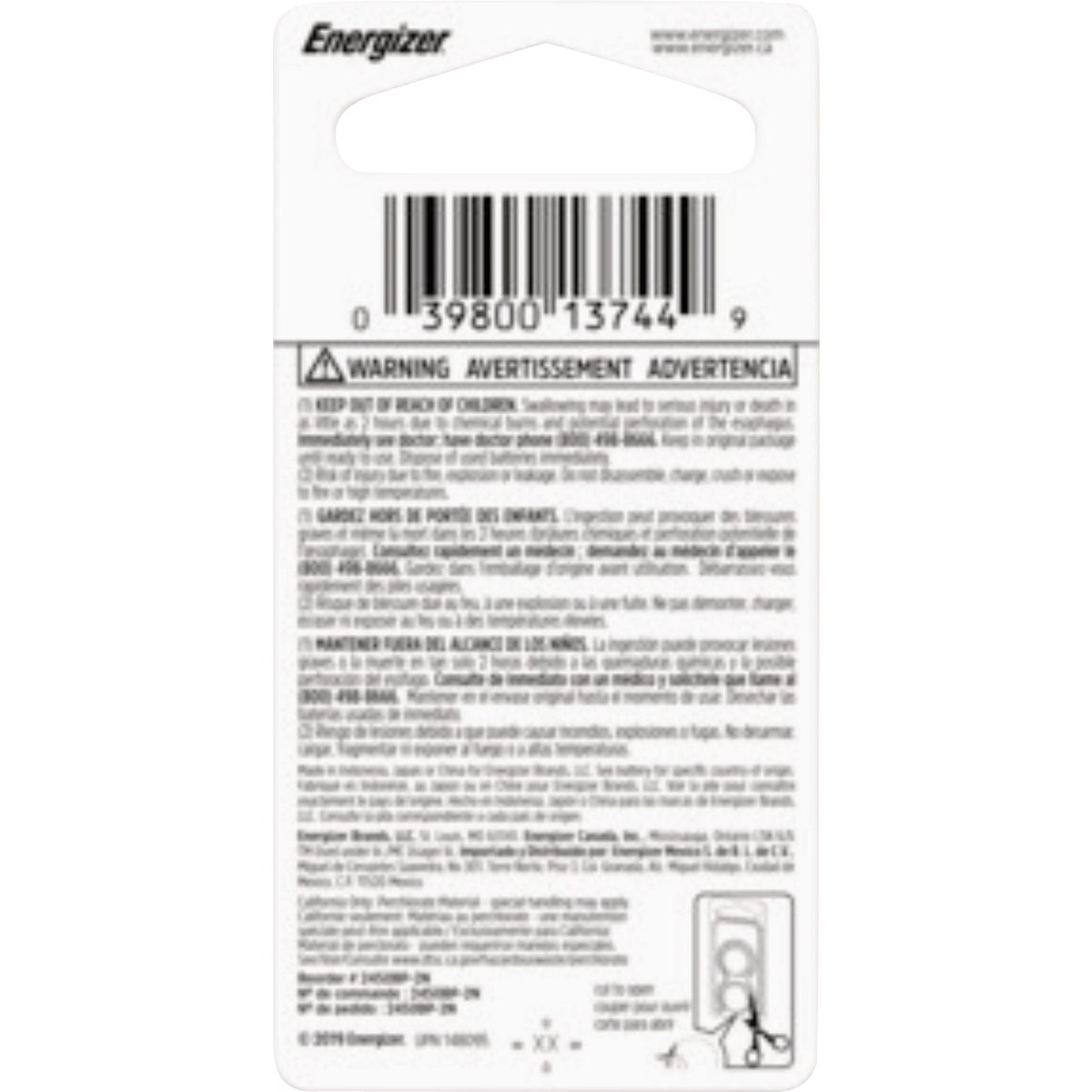Energizer 2450 Lithium Battery (2-Pack) Image 3
