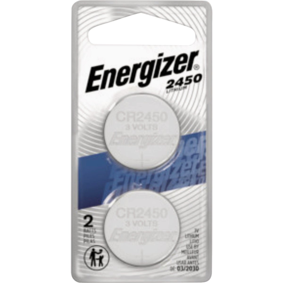 Energizer 2450 Lithium Battery (2-Pack)