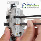 Leviton Lever Edge White 15A Commercial Grade 5-15R Duplex Outlet Image 2