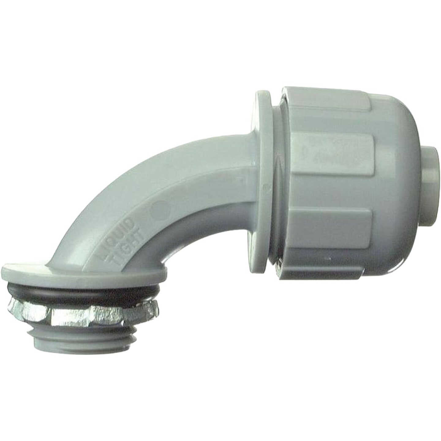 Halex 1 In. 90 Deg. Liquid Tight PVC Quick Set Connector Image 1
