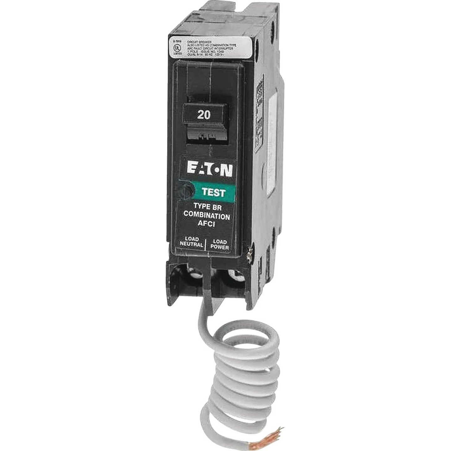 Eaton BR 15A Single-Pole CAFCI Combination Arc Fault Breaker Image 1