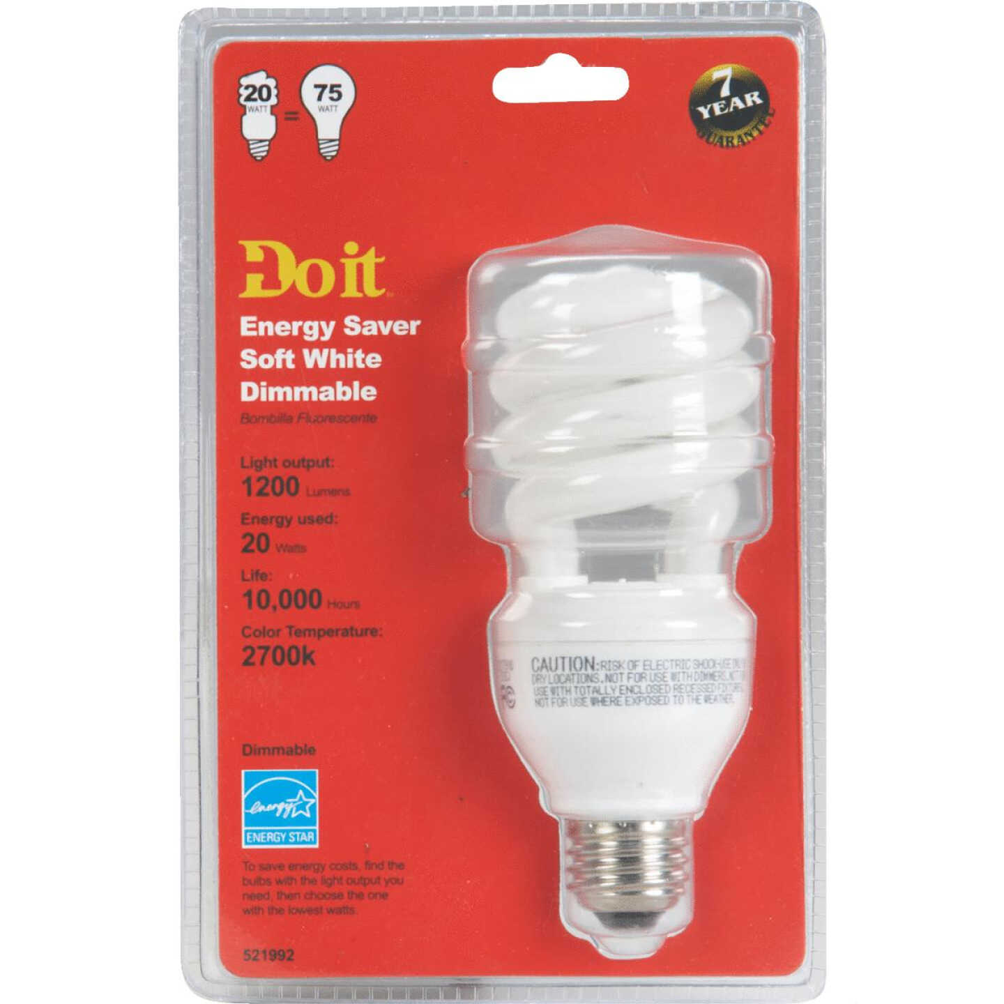20W DIMABLE CFL BULB Image 1