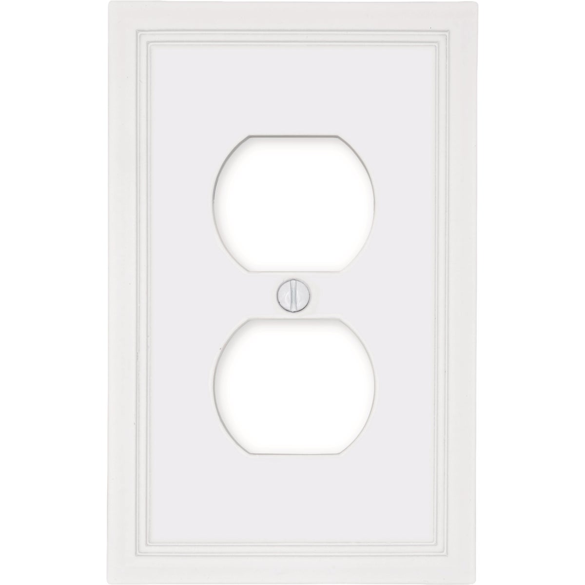 Amerelle Fairbanks 1-Gang White Insulated Bamboo Wall Plate