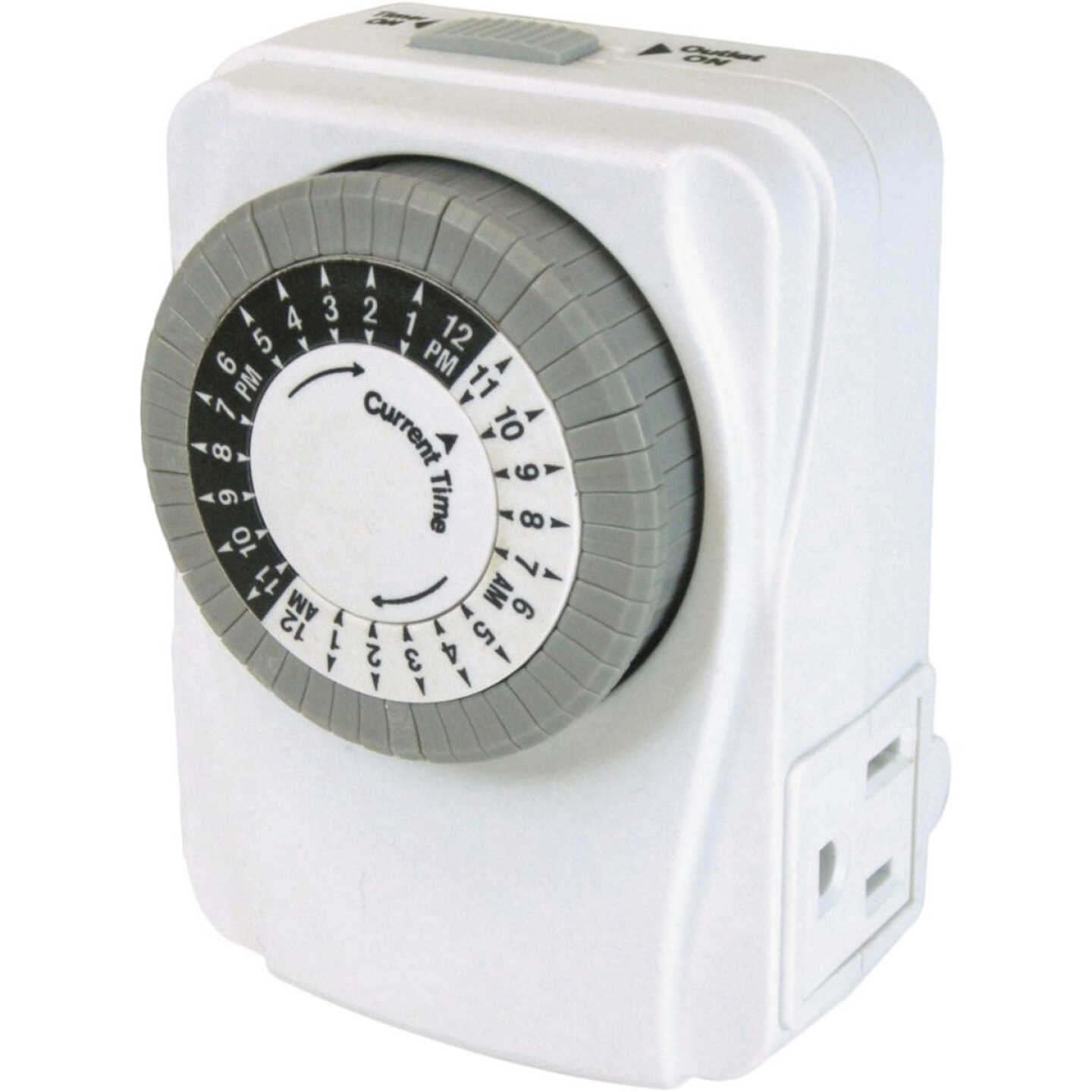 Prime 125V Indoor 24 Hr. Heavy-Duty Electromechanical Timer Image 1