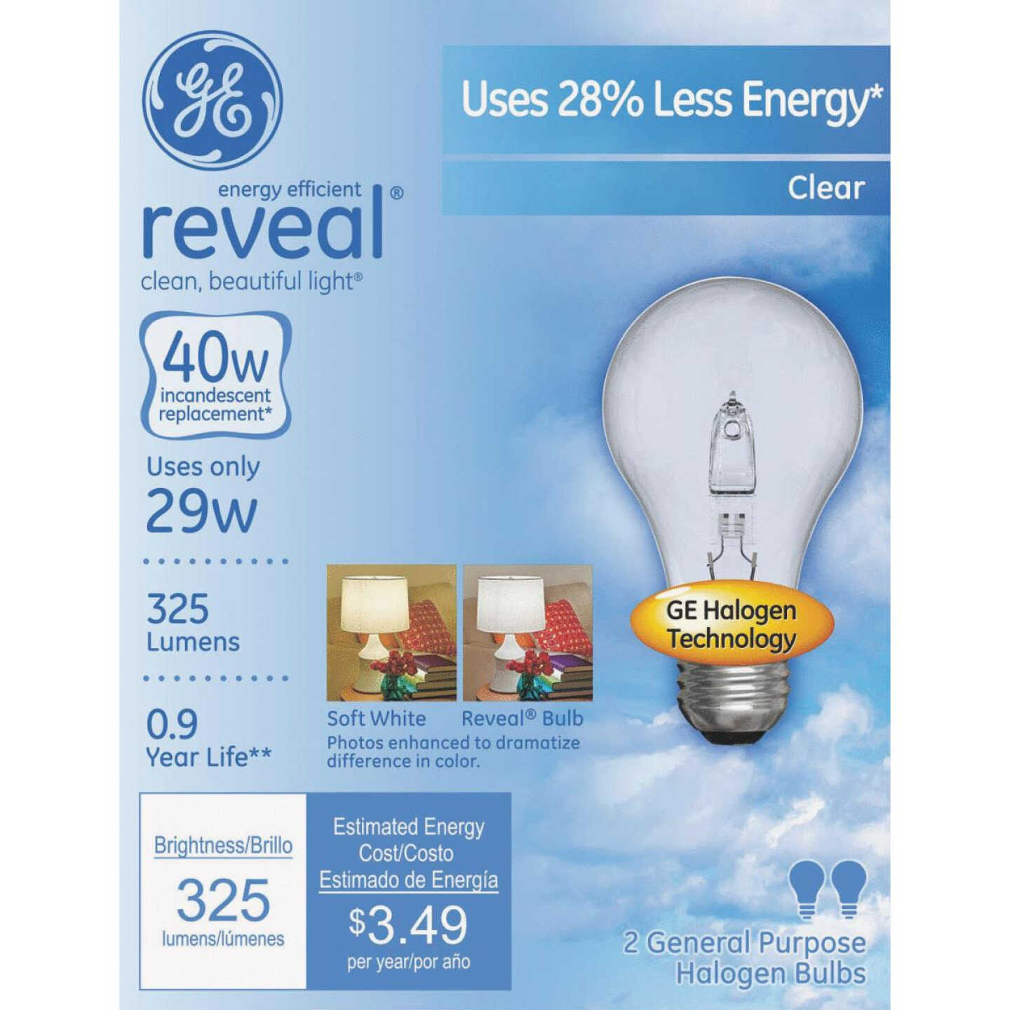 29W RVL CLR HALOGEN BULB Image 1