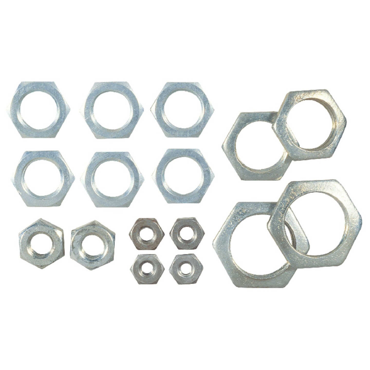 Westinghouse Steel 1/4 In. IP, 1/8 In. IP, 3/8 In. IP Lamp Fixture Lock Nut Assortment (16-Piece) Image 1