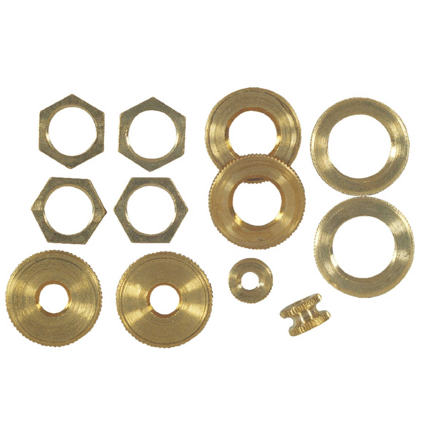 Westinghouse Brass 1/8 In. IP Lamp Fixture Lock Nut Assortment (12-Piece) Image 1