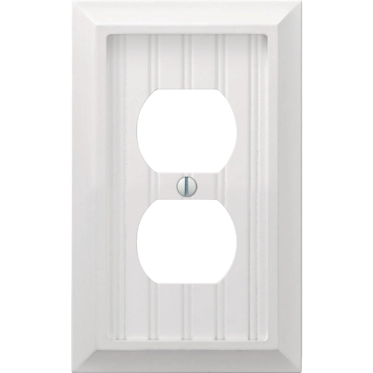 Amerelle Cottage 1-Gang White Duplex Wall Plate