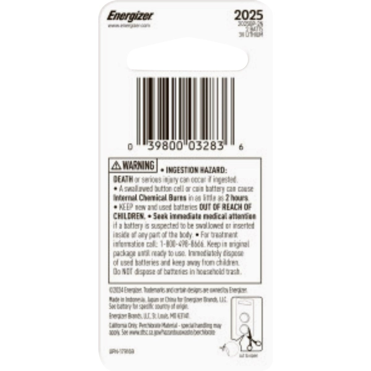 Energizer 2025 Lithium Battery (2-Pack) Image 3