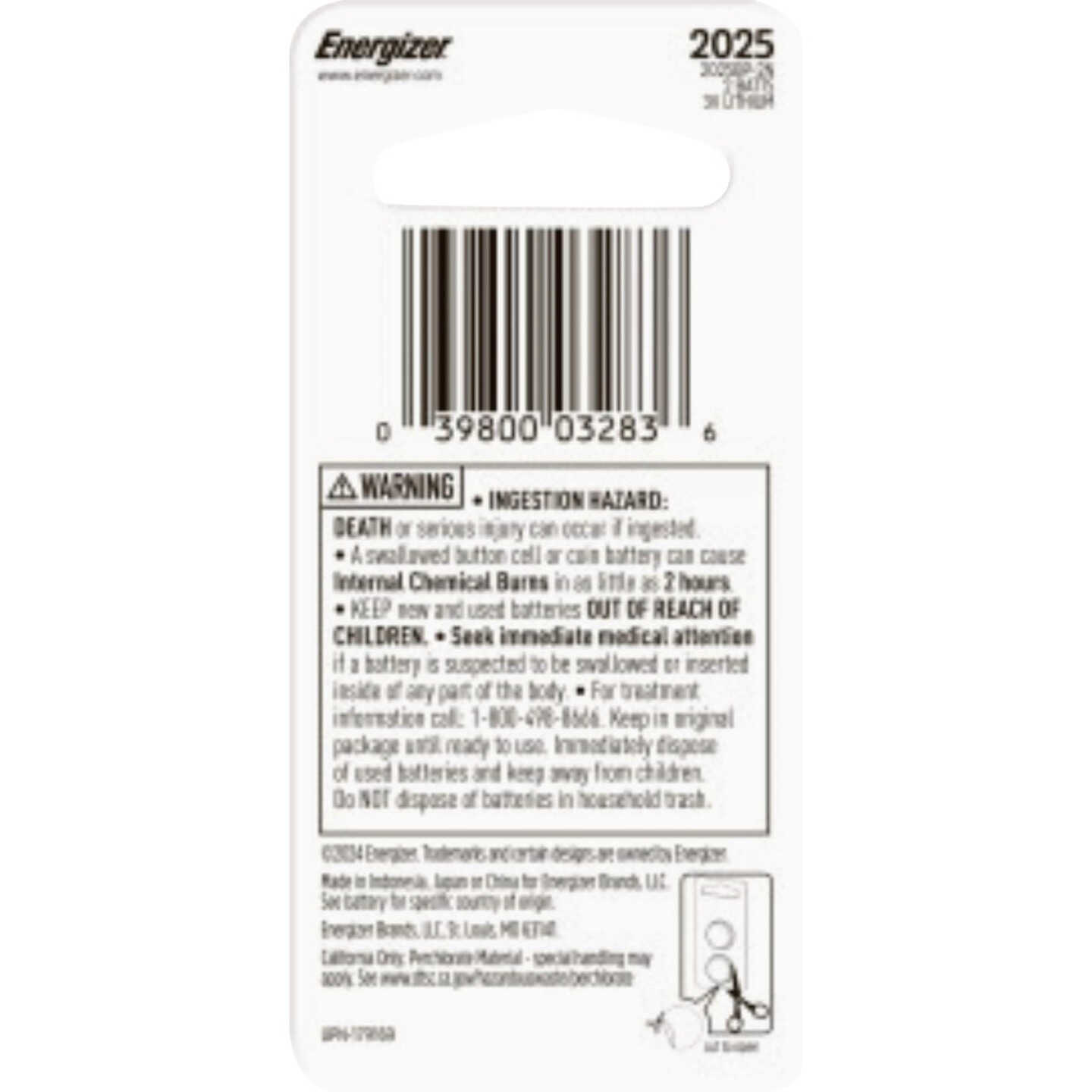 Energizer 2025 Lithium Battery (2-Pack) Image 3