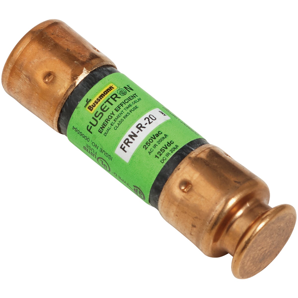 Bussmann 20A FRN-R Cartridge Heavy-Duty Time Delay Cartridge Fuse Image 2