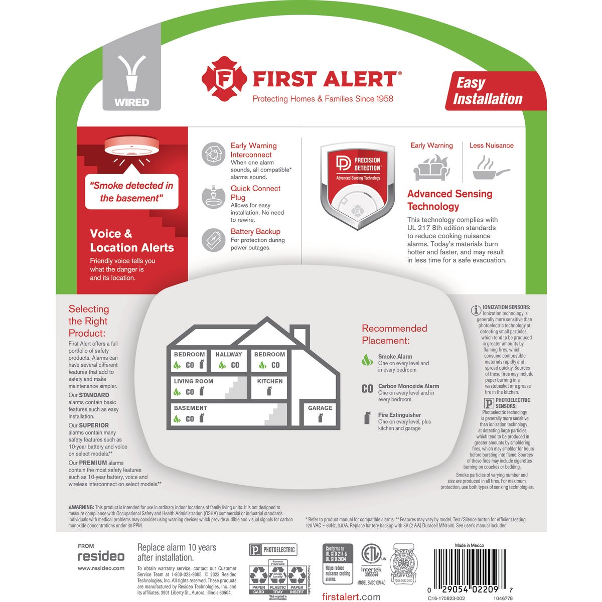 First Alert Hardwired Photoelectric Combination Alarm with Voice Image 4