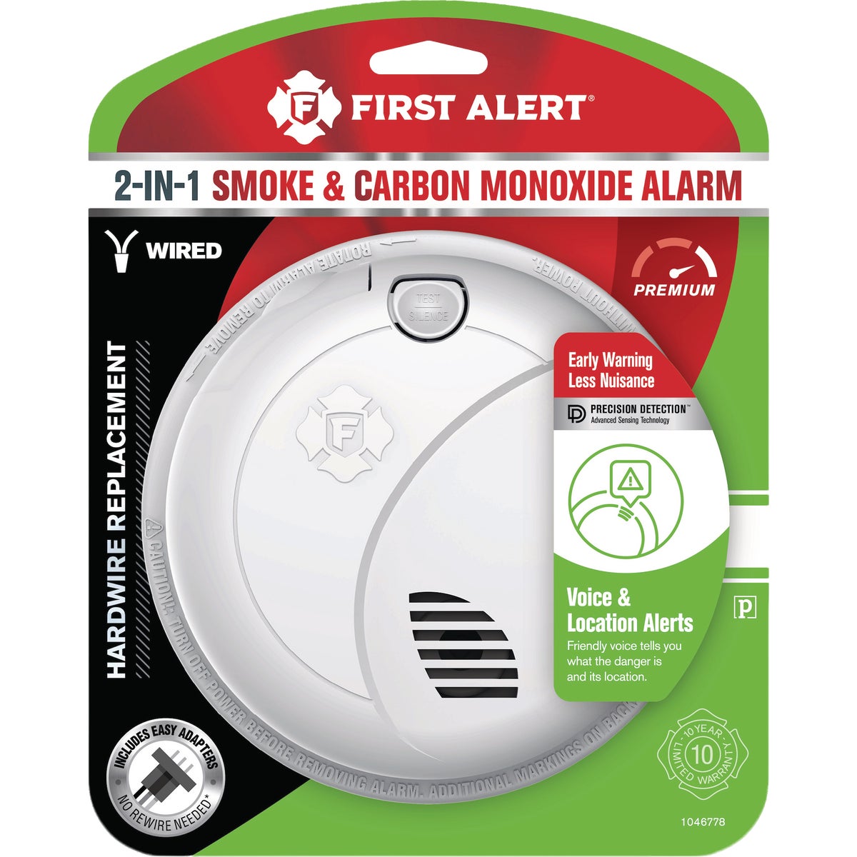 First Alert Hardwired Photoelectric Combination Alarm with Voice Image 3