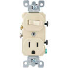 Leviton Ivory 15A Heavy-Duty Switch & Outlet Image 1