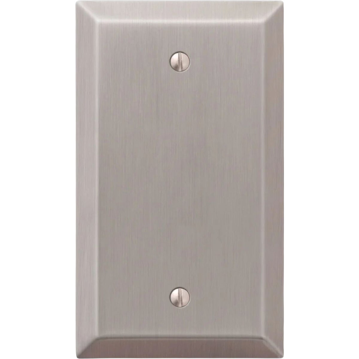 Amerelle Century 1-Gang Brushed Nickel Steel Blank Wall Plate