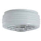 Westinghouse White & Clear 4 In. x 8-3/4 In. Drum Ceiling Shade Image 1