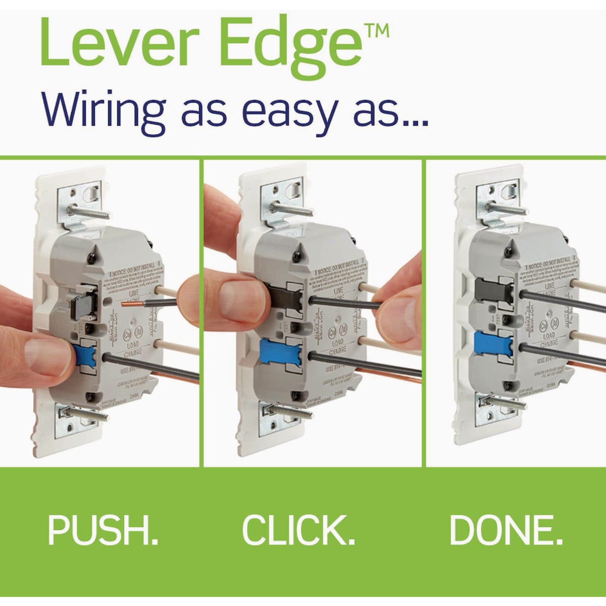 Leviton Lever Edge Self-Test 15A White Tamper-Resistant GFCI Duplex Outlet (3-Pack) Image 3