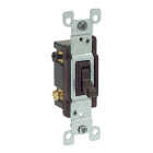 Leviton Non-Grounded Toggle Brown 15A 3-Way Switch Image 1