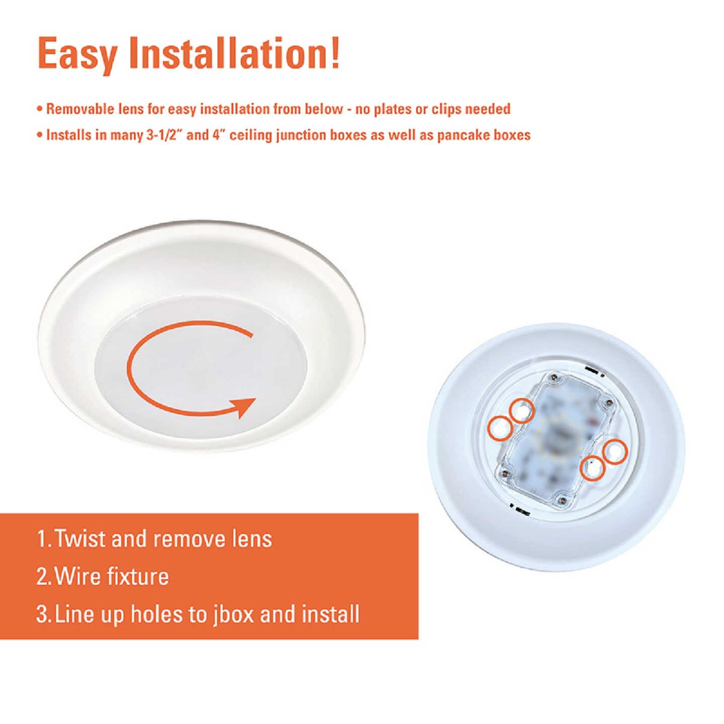 Halo 9 In. 5CCT Low Profile LED Disc Light with Motion Sensor Image 6