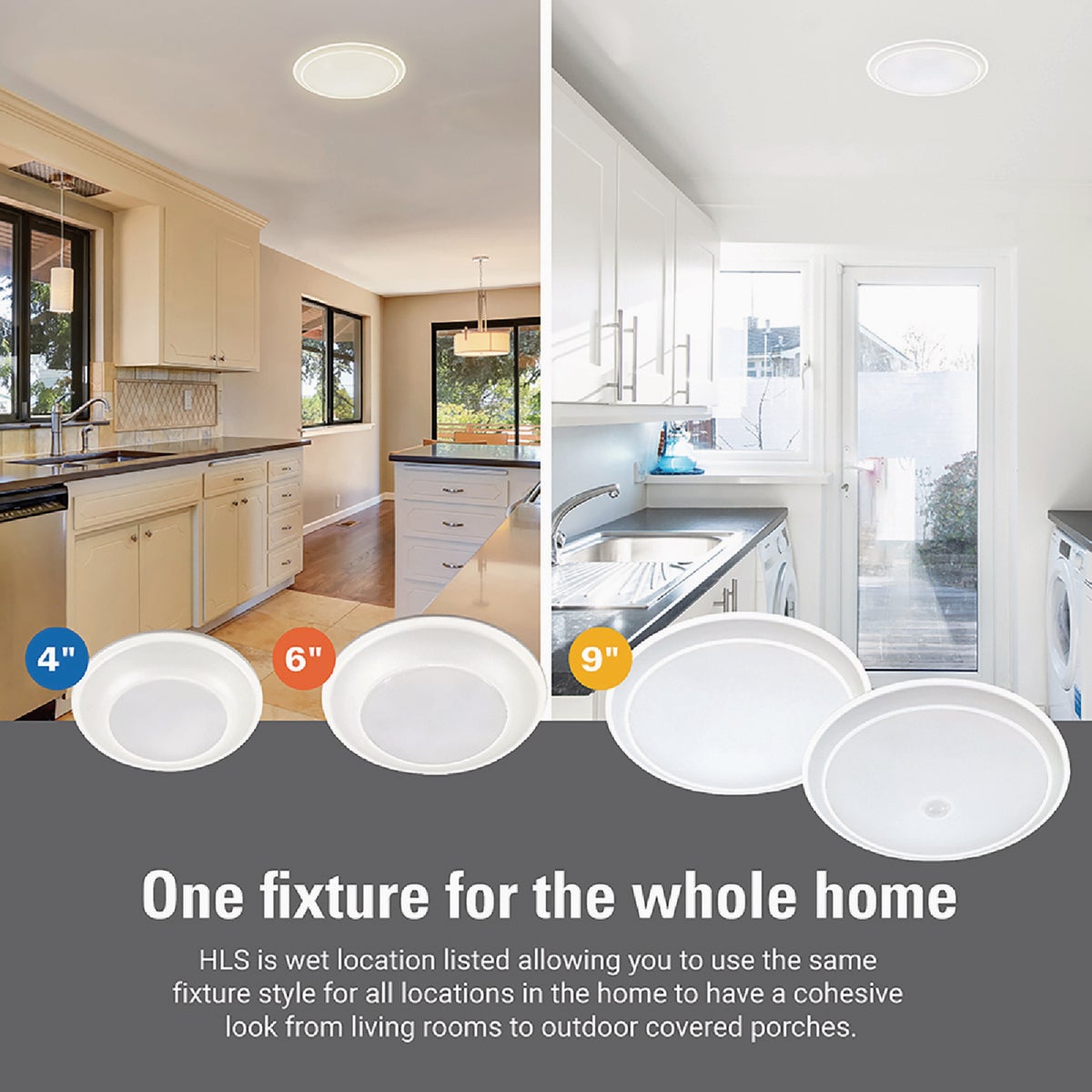 Halo 9 In. 5CCT Low Profile LED Disc Light with Motion Sensor Image 3