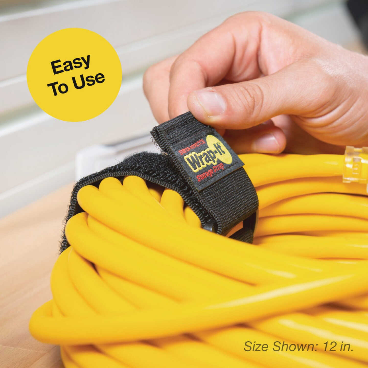 Wrap-It Storage Super-Stretch 24 In. x 2 In. Elastic Hook & Loop Cinch Straps (2-Pack) Image 4