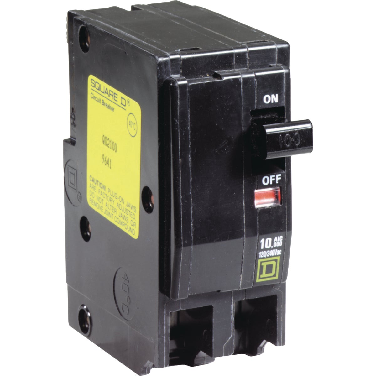 Square D QO 100A Double-Pole Standard Trip Circuit Breaker