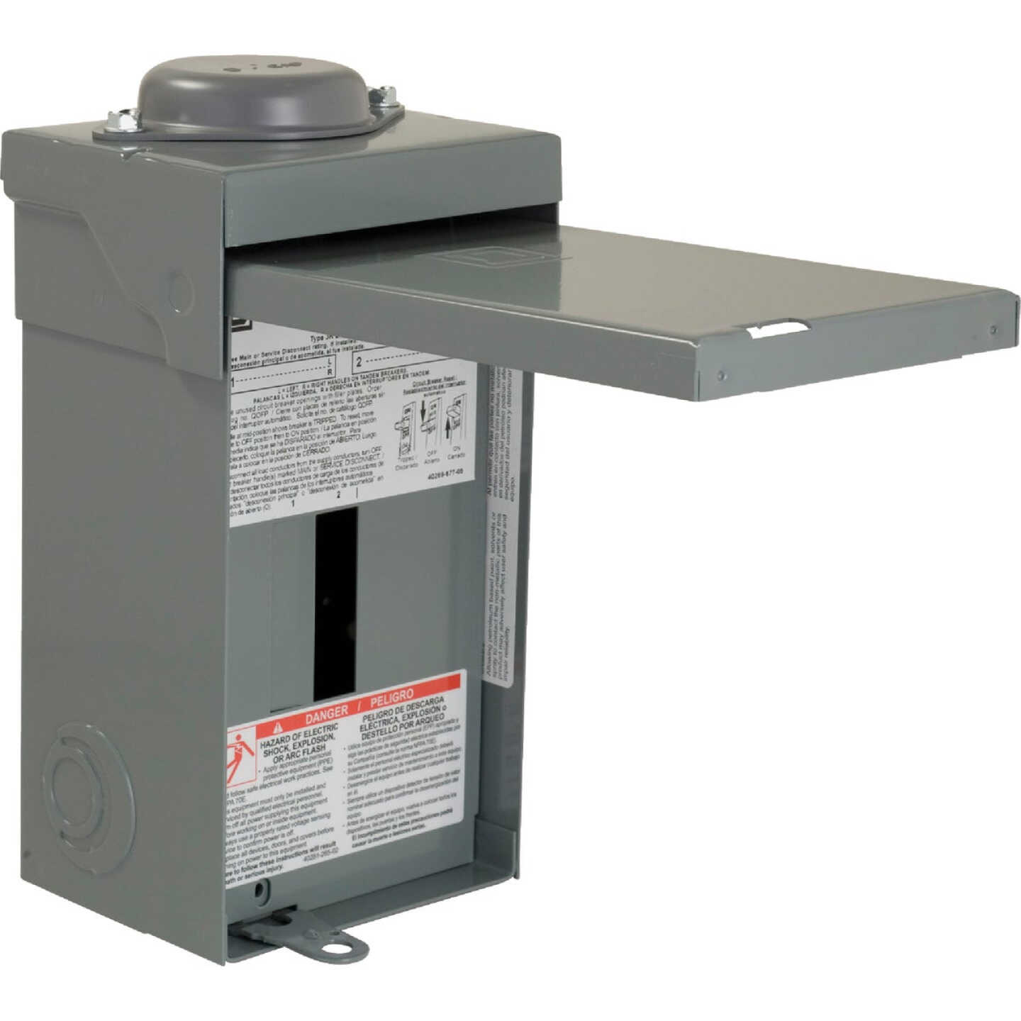 Square D QO 70A 2-Space 4-Circuit Raintight Main Lug Load Center Image 1