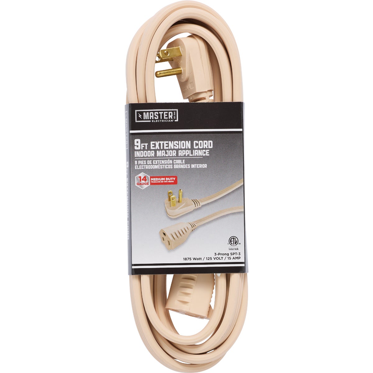 Master Electrician 9 Ft. 14/3 15A Heavy-Duty Appliance Cord