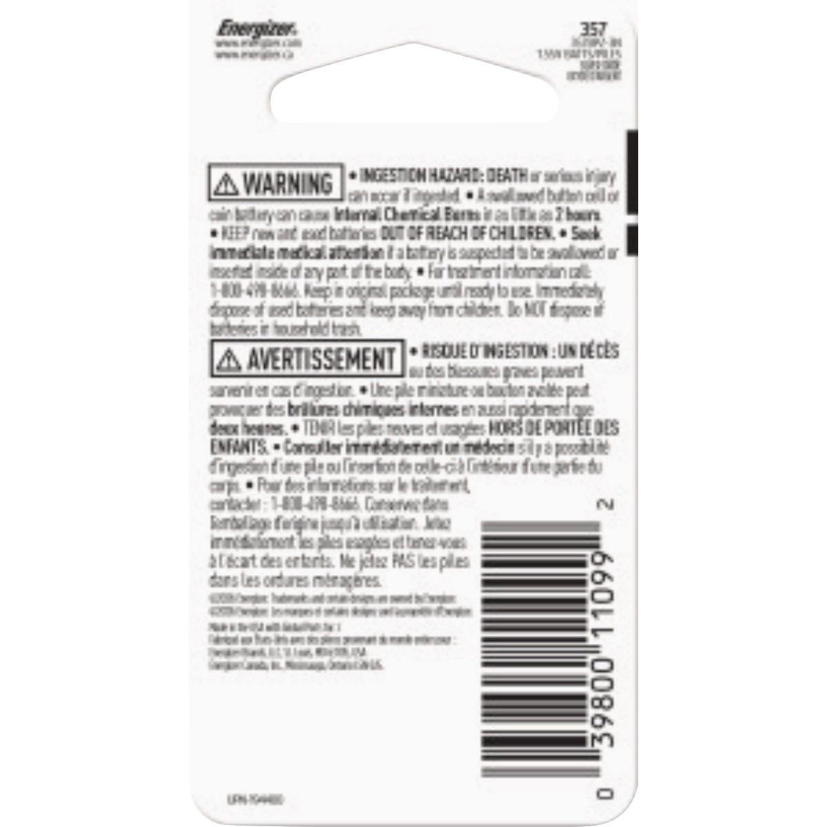 Energizer 1.5V Alkaline Battery (3-Pack) Image 3