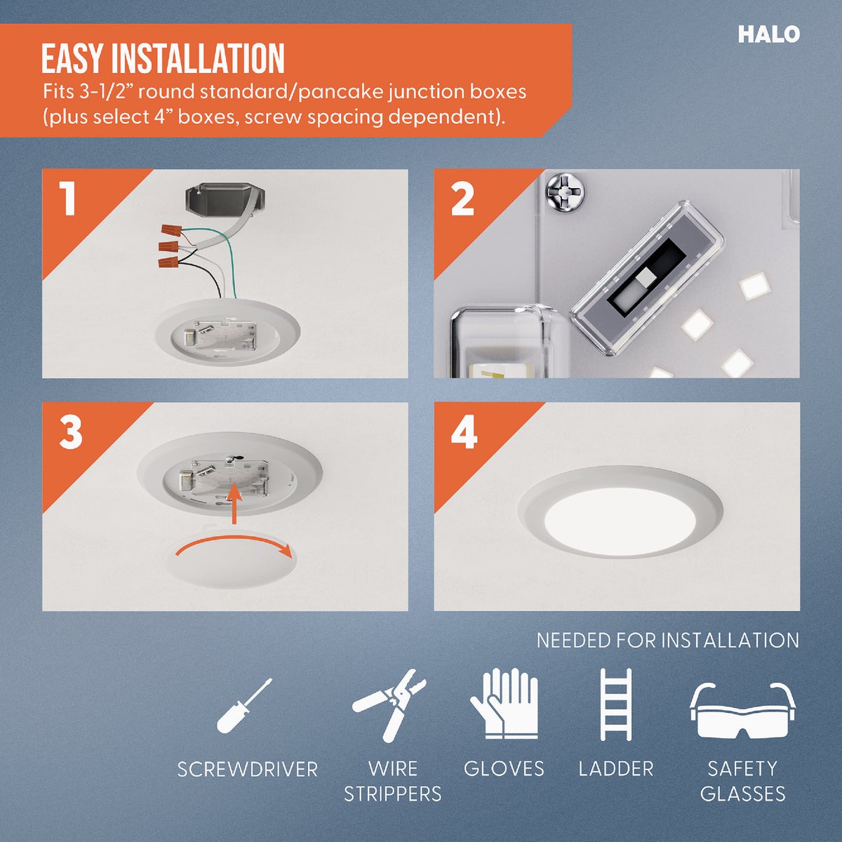 Halo 6 In. New Construction/Remodel Non-IC Rated LED Recessed Light Fixture (6-Pack) Image 5