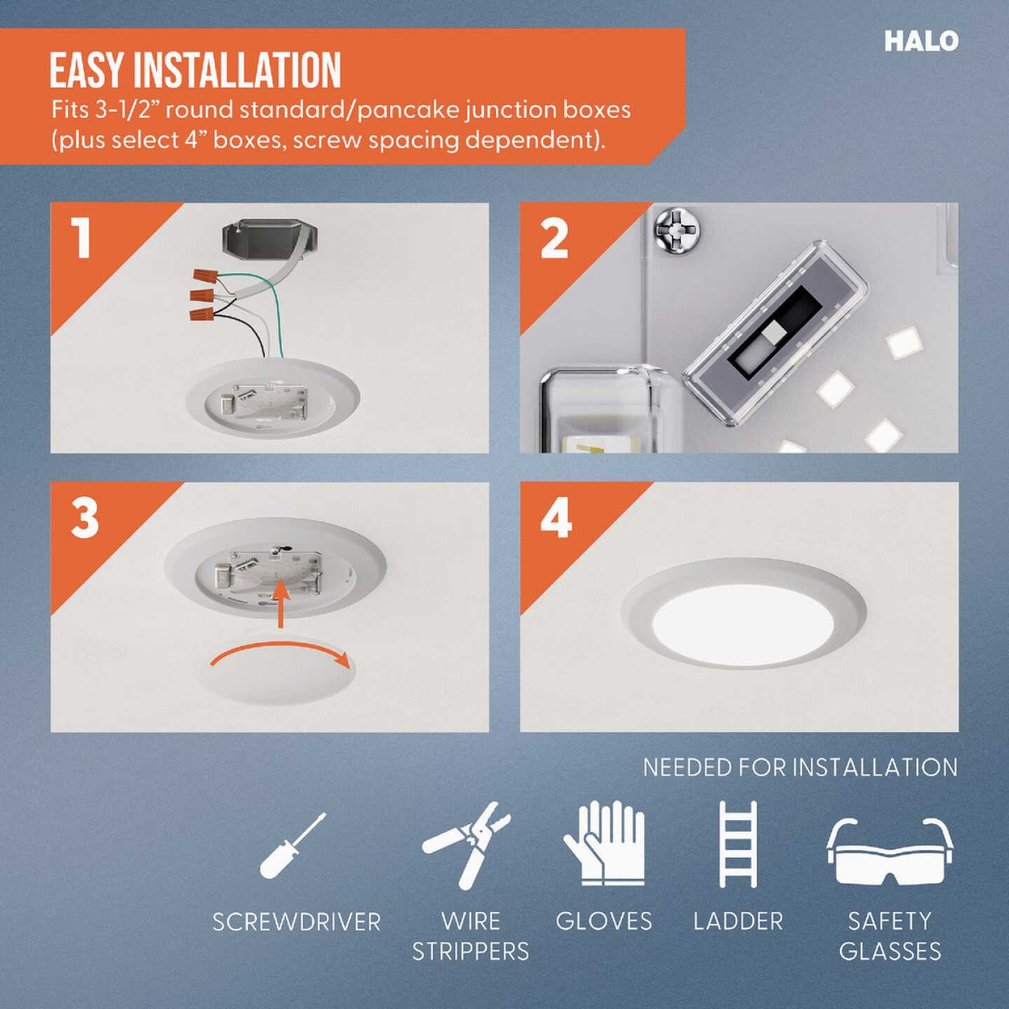 Halo 6 In. New Construction/Remodel Non-IC Rated LED Recessed Light Fixture (6-Pack) Image 5