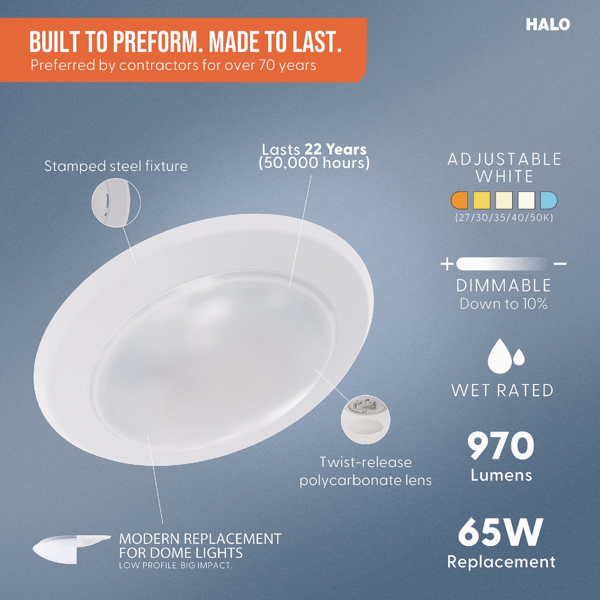 Halo 6 In. New Construction/Remodel Non-IC Rated LED Recessed Light Fixture (6-Pack) Image 4