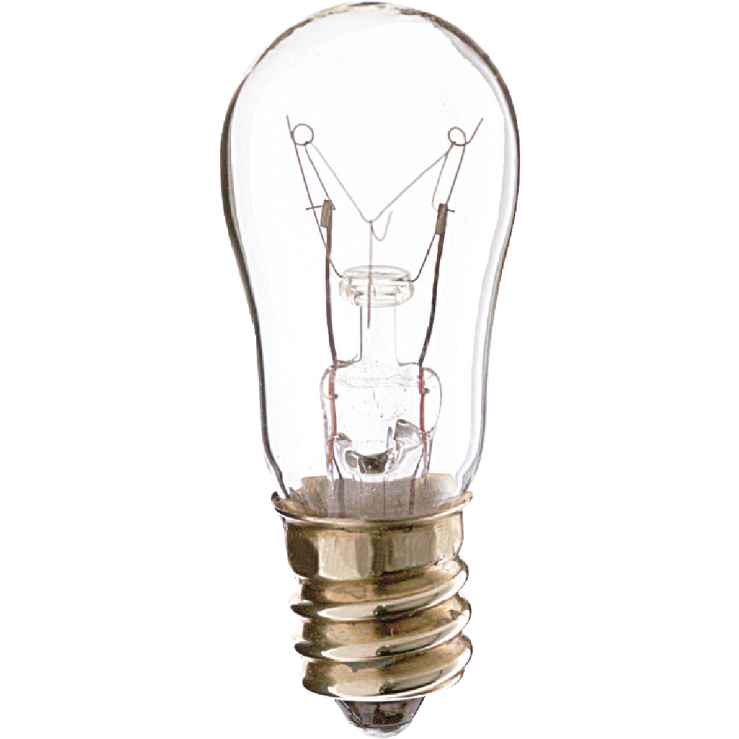 Satco 6W Clear Candelabra Base S6 Incandescent Indicator Light Bulb (2-Pack) Image 1