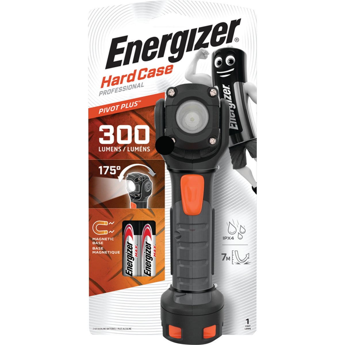 Energizer 300 Lm. Hard Case LED Pivot Light