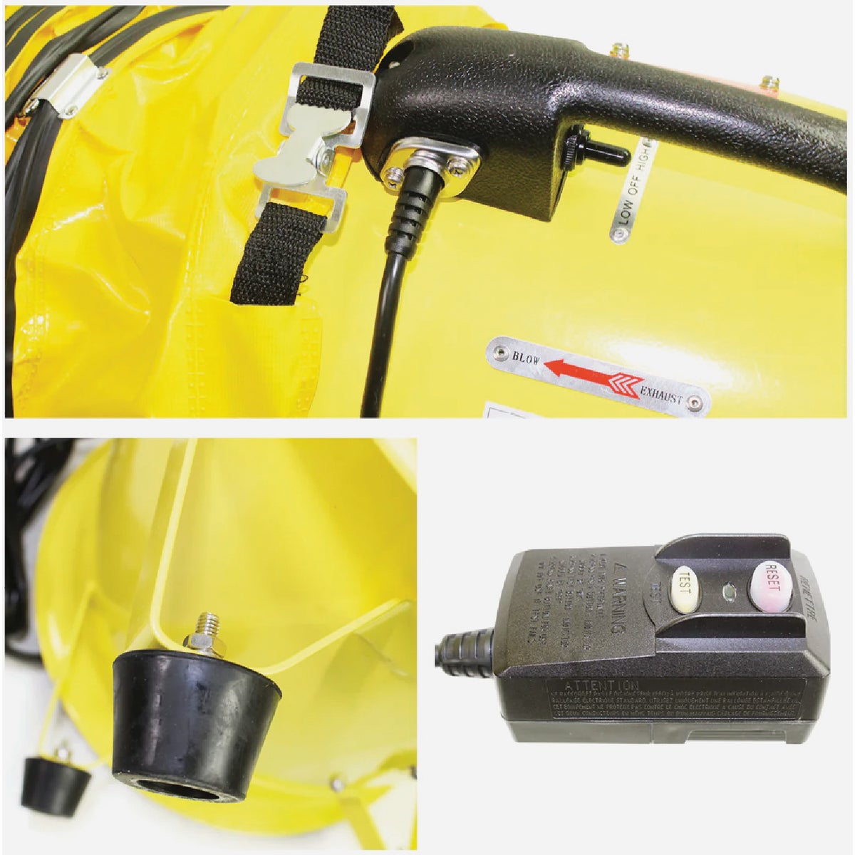 Maxx Air 12 In. Axial Confined Space Ventilator with Polyvinyl Hose Image 2