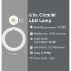 Feit Electric 15W Cool White T9 Direct Replacement Circular LED Light Bulb Image 2