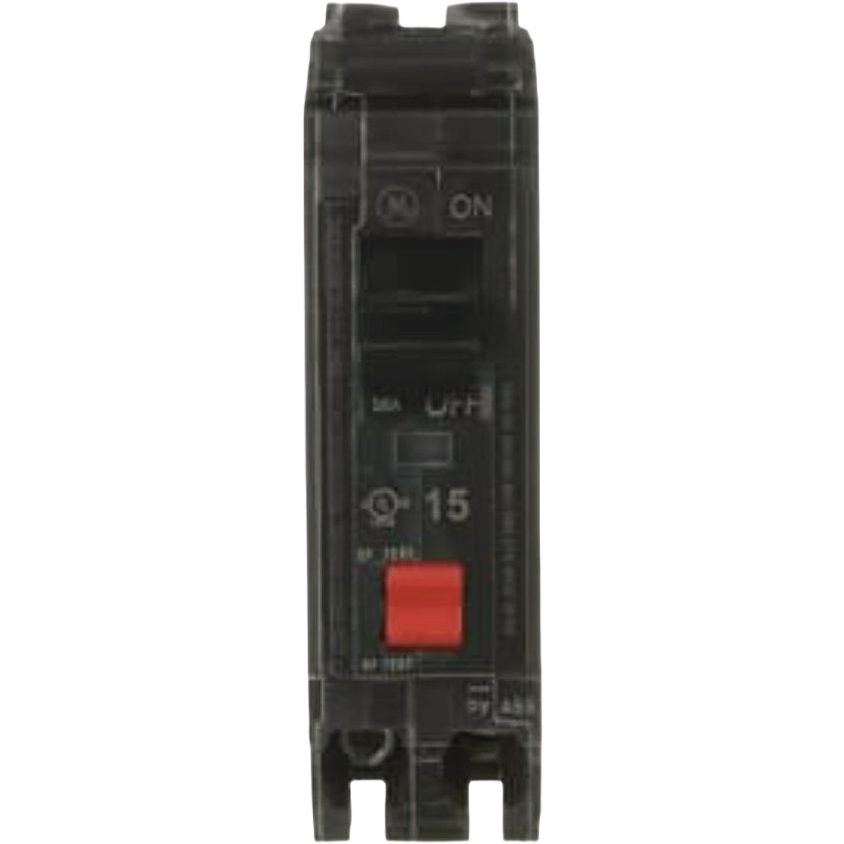 GE 15A Single-Pole Ground Fault Self Test GFCI Breaker
