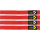 Wrap-It Storage Quick-Straps 9 In. Red Weatherproof Hook & Loop Strap (4-Pack) Image 1