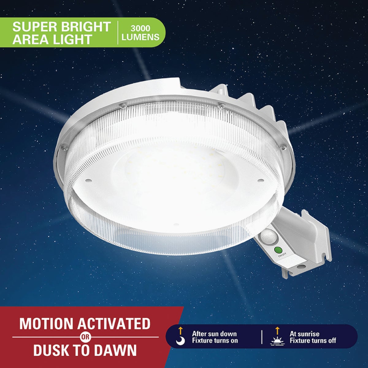 Halo Motion Activated Dusk to Dawn Selectable Lumen Solar Flood Light with Remote Control Image 6