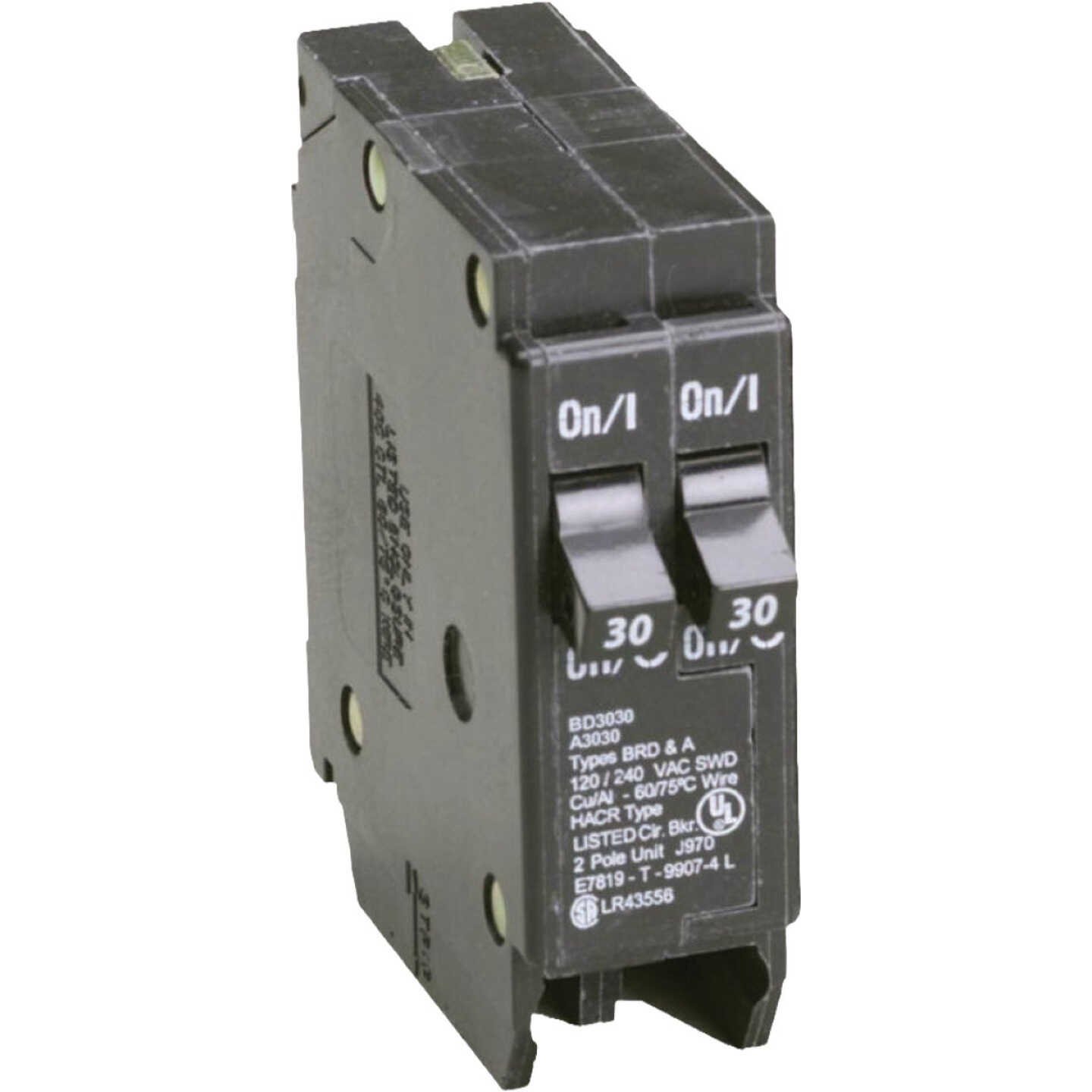 Eaton 30A Tandem Single Pole Circuit Breaker Image 1
