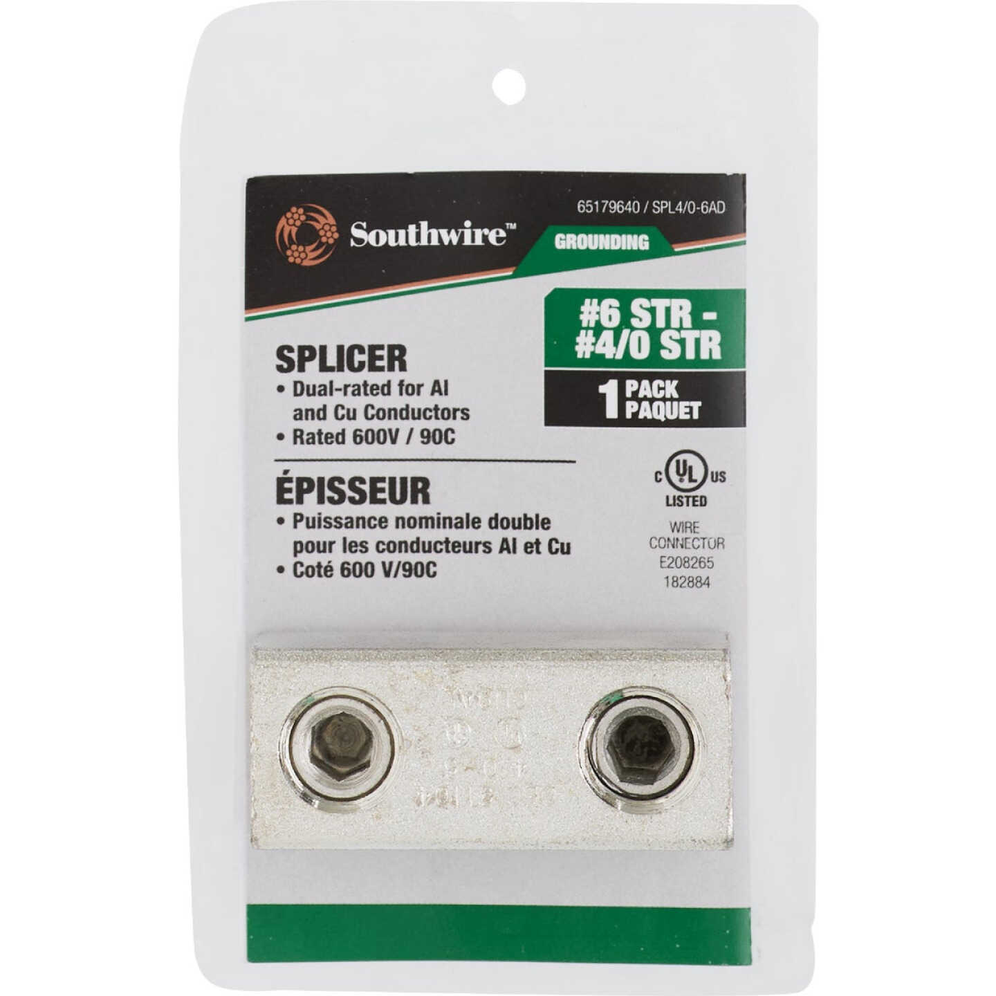 Southwire #6 STR to #4/0 STR Splicer Image 2