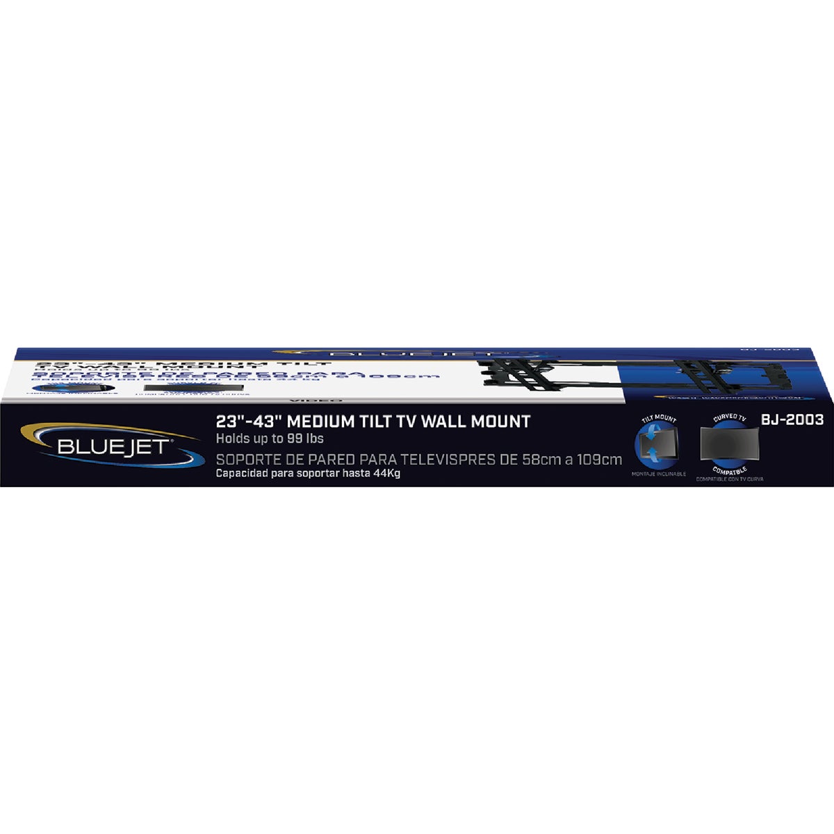 Blue Jet Black 23 In. to 43 In. Medium Tiltable TV Wall Mount Image 4