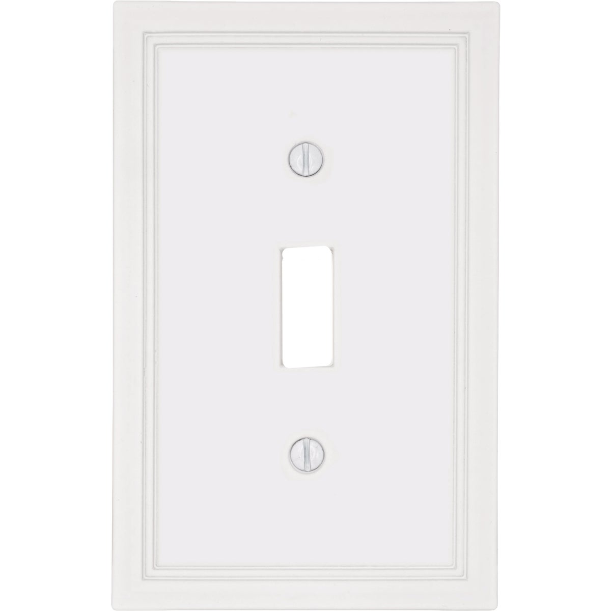 Amerelle Fairbanks 1-Gang White Insulated Bamboo Swich Wall Plate