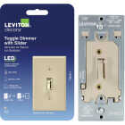 Leviton LED/CFL/Incandescent Ivory Slide Dimmer Image 4